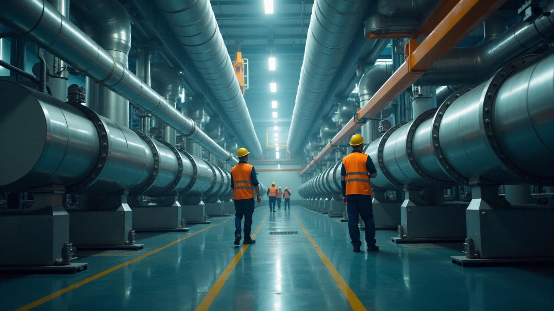 Instalación HVAC industrial